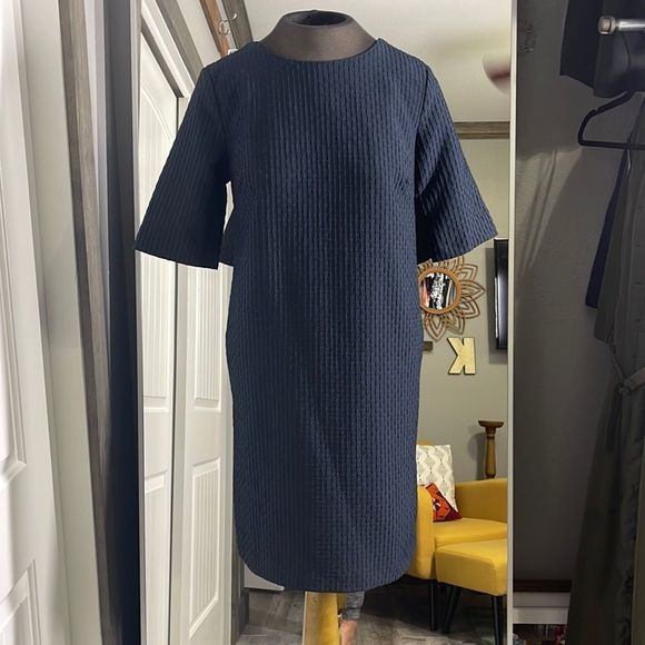 FRNCH Dresses & Skirts - FRNCH Adorable navy blue dress Size: Small